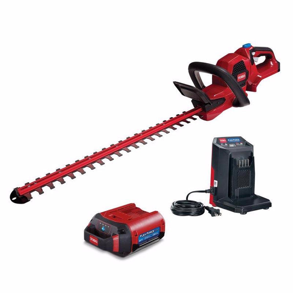 Kit de cortasetos a batería de 60 V y 24 in Toro Flex Force 51841 (batería y cargador)