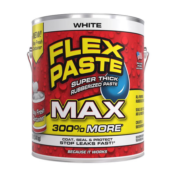 Familia de productos Flex Seal Flex Paste MAX Recubrimiento de caucho blanco 12 lb