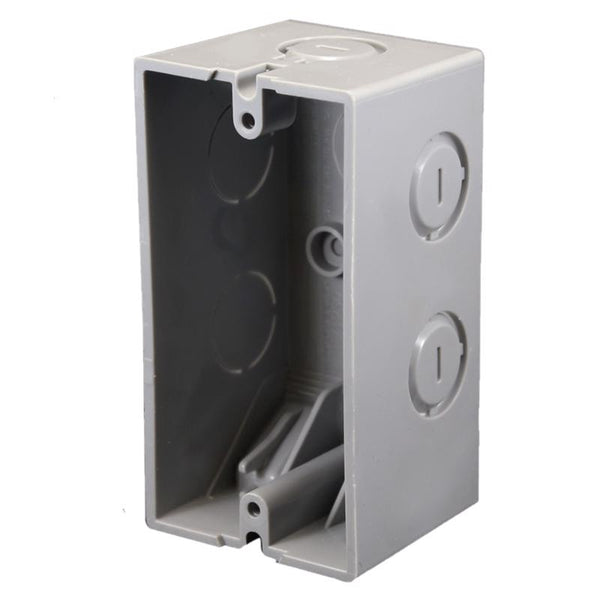 Caja de herramientas Cantex EZ Box New Work de 12 pulgadas cúbicas, rectangular, termoplástica, de 1 unidad, gris - Oferta de la semana