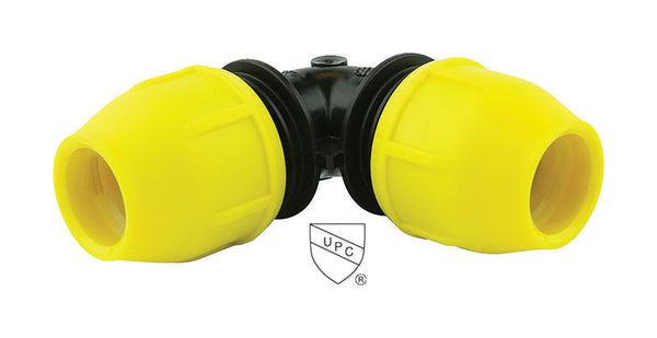 Codo de polietileno Home-Flex Underground de 1 pulg. IPS x 1 pulg. D IPS, paquete de 1