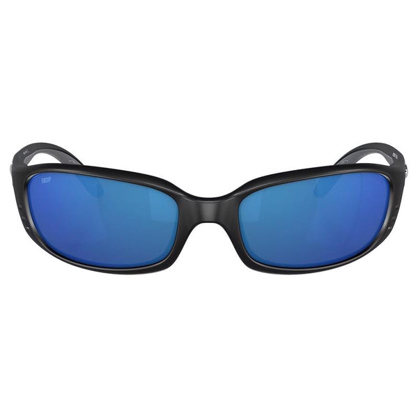 Gafas de sol polarizadas Costa Brine con marco negro y lentes azules