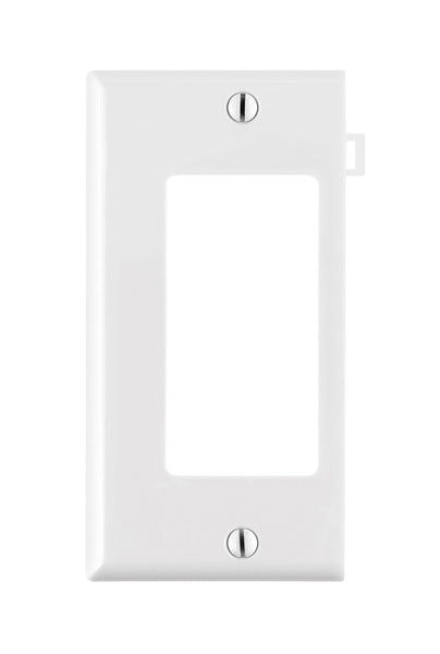 Leviton White 1 gang Thermoplastic Nylon Decorator Sectional End Wall Plate 1 pk