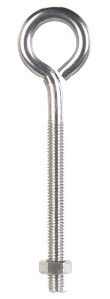 Tuerca de perno de ojo de acero inoxidable Hampton de 5/16 pulg. x 5 pulg. de largo incluida (paquete de 5)