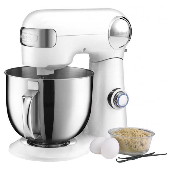 Batidora de pie Cuisinart Precision Master White de 5,5 cuartos de galón y 12 velocidades