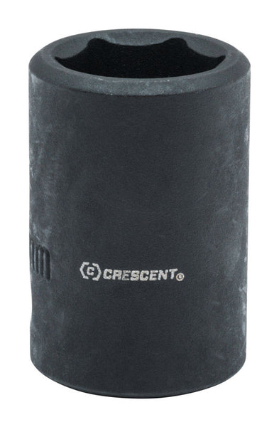 Dado de impacto de 6 puntas métrico de 15 mm x 1/2 pulg., en forma de media luna, 1 pieza