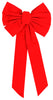 Lazo navideño de terciopelo rojo de Holiday Trims, 12 pulgadas, 1 paquete (paquete de 12)