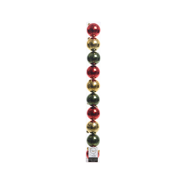 Decoris Assorted Shatterproof Baubles Indoor Christmas Decor 2 in. (Pack of 16)