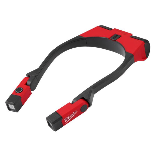 Lámpara LED para cuello Milwaukee de 400 lm, color negro y rojo