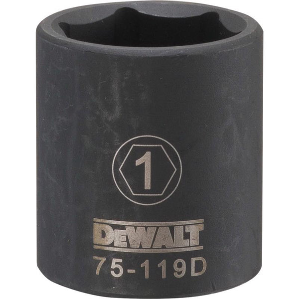 Dado de impacto de 6 puntas SAE DeWalt Directtorque de 1 pulg. x 1/2 pulg., 1 pieza