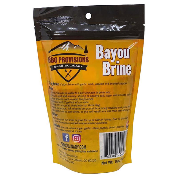 Mezcla para salmuera Bayou de Chef J's BBQ Provisions, 16 oz