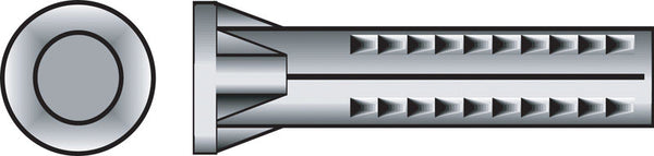 HILLMAN 0.3125 in. D X 1 in. L Lead Round Head Ribbed Anchor 100 pk