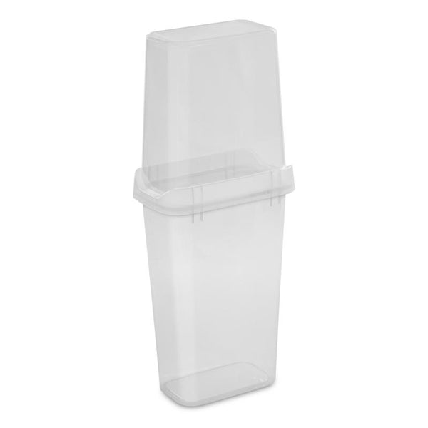 Sterilite 40 in. Clear Wrapping Paper Storage Container 41.38 in. H X 10.63 in. W X 17.13 in. D (Pack of 4)