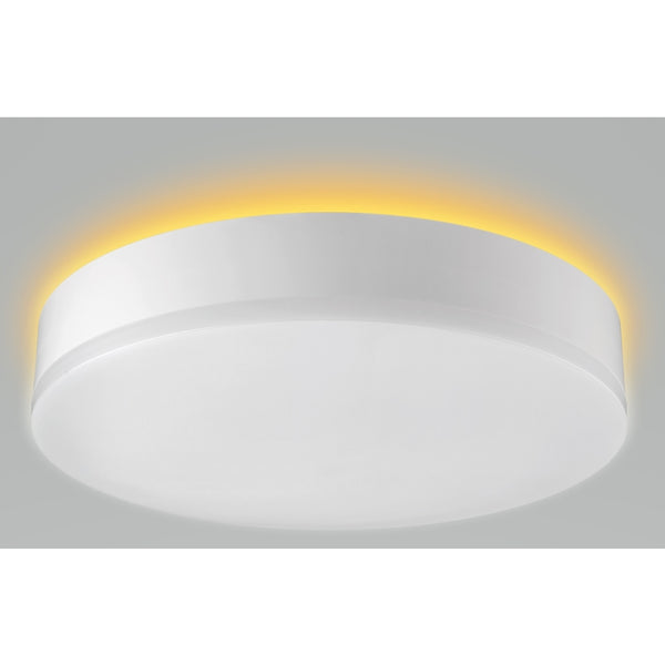 Luminaria de techo LED blanca ETI de 3,2 pulg. de alto x 11 pulg. de ancho x 11 pulg. de largo