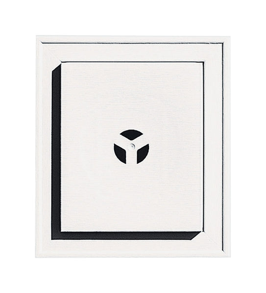 Builders Edge 12-1/8 in. H X 8 in. W X 1-5/8 in. L Prefinished White Vinyl Mounting Block