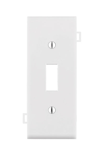 Placa de pared con palanca de nailon termoplástico Leviton de 1 unidad, color blanco, paquete de 1