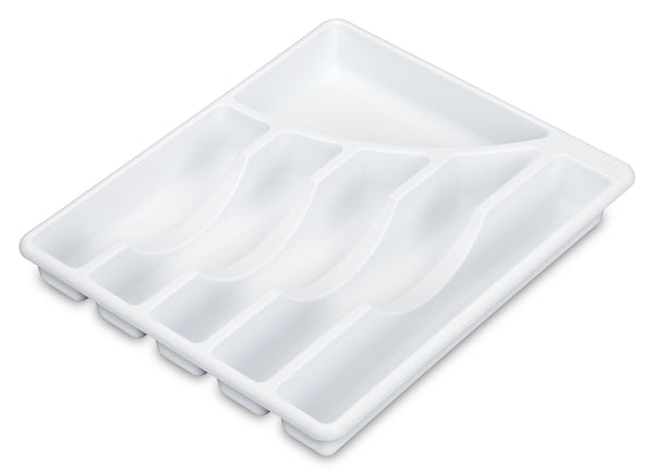Sterilite 1.88 in. H x 11.88 in. W x 14 in. L White Plastic Cutlery Tray