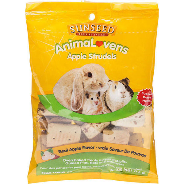 Strudel de manzana de Animalovens, golosinas para animales pequeños