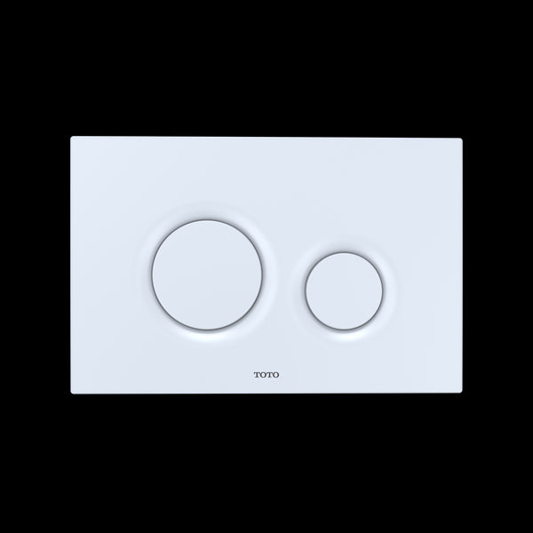 Toto Basic - Placa de empuje redonda, color blanco