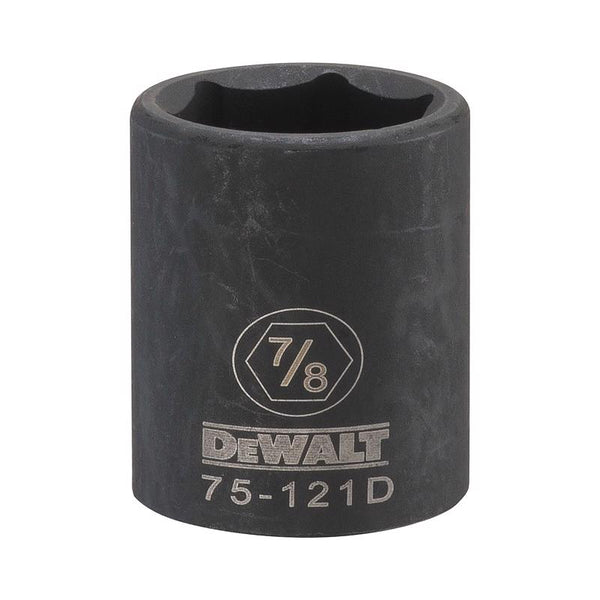 Dado de impacto profundo de 6 puntas SAE DeWalt de 7/8 pulg. x 1/2 pulg., 1 pieza