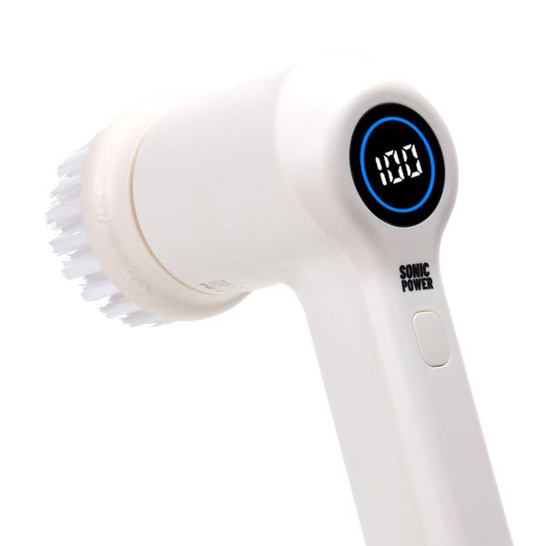 Sonic Power 2 in. W Medium Bristle 6 in. Plastic Handle Tub & Tile Scrubber