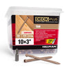 Tornillos para cubierta de composite con cabeza plana en forma de estrella Deck Plus No. 10 x 3 pulg., 5 lb.