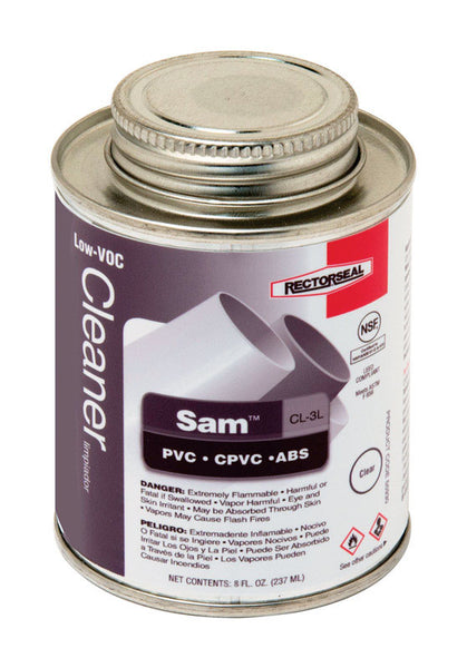 RectorSeal Sam Clear Cleaner For ABS/CPVC/PVC 8 oz