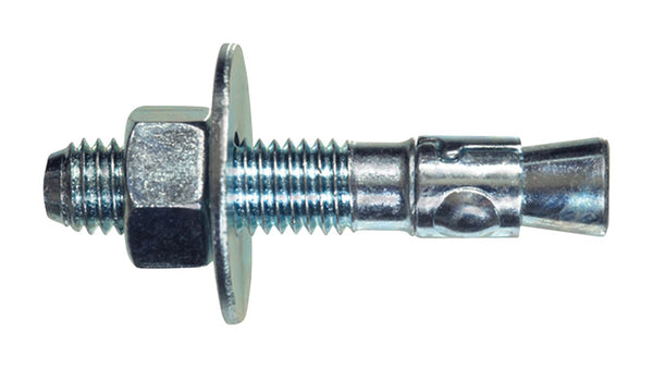 HILLMAN 1/4 in. D X 1-3/4 in. L Steel Round Head Wedge Anchor 50 pc
