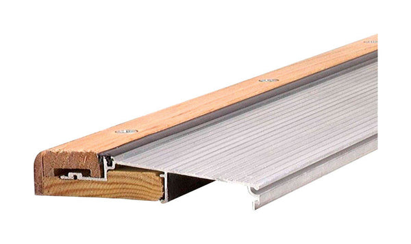 M-D BUILDING PRODUCTS 1.13 in. H X 5.63 in. W X 36 in. L Aluminum Adjustable Threshold Oak