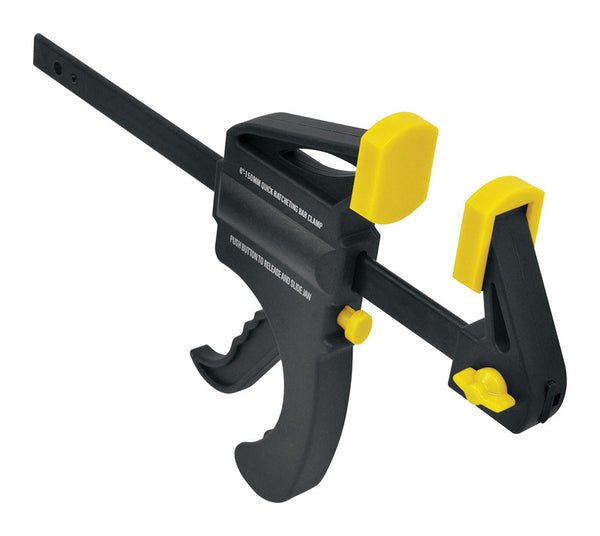 Abrazadera de barra en forma de D de 6 pulg. x 1-1/2 pulg. con agarre de acero, 40 lb