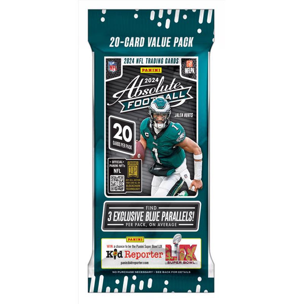 Panini NFL 2024 Absolute Football Trading Cards Multicolored (Pack of 12)