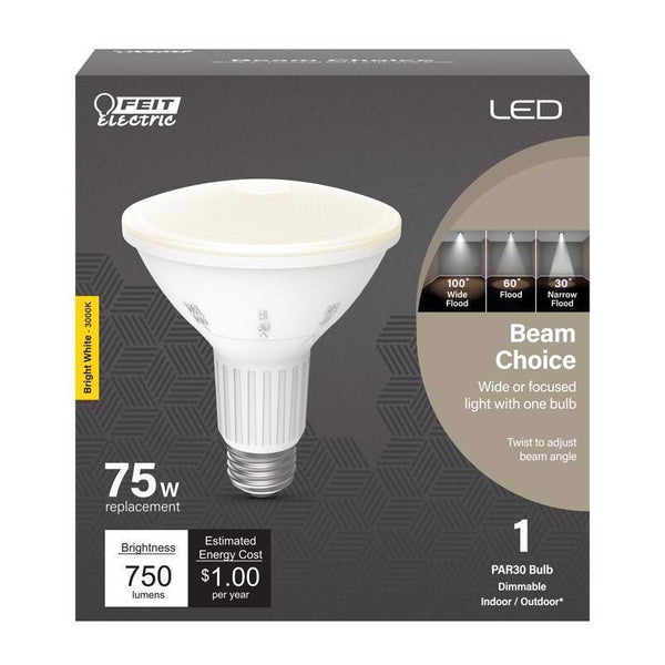 Bombilla LED Feit PAR30 E26 (mediana), blanca brillante, equivalente a 75 vatios, paquete de 1