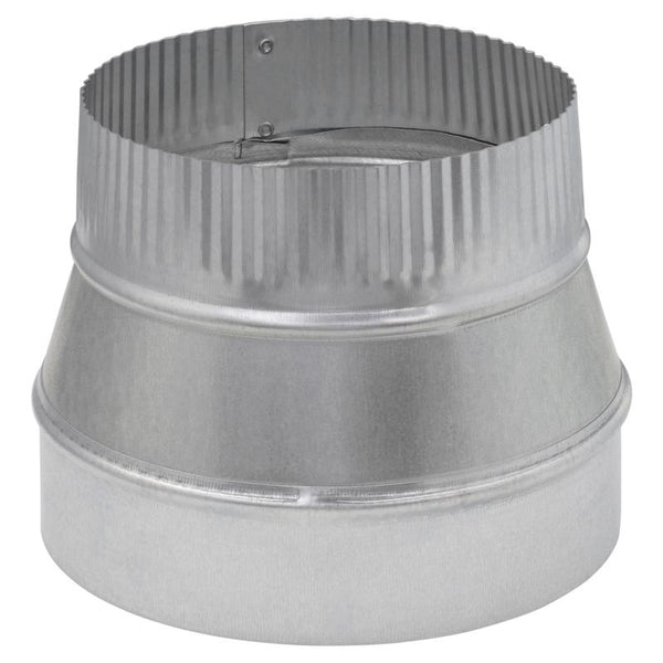 Reductor de tubería de horno de acero galvanizado gris imperial, calibre 28, con engarce en el extremo pequeño, 9 x 8 pulgadas de diámetro - Oferta de la semana