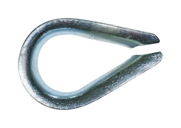 Baron Galvanized Steel 1/8 in. D Wire Rope Thimble 1-13/16 in. L
