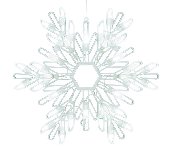 SILUETA DE COPO DE NIEVE LED