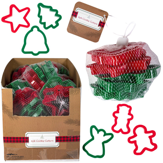 Regent Assorted Colors Plastic Christmas Cookie Cutter Set
