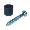 Herrajes para montaje de tablero perforado de acero galvanizado negro/plateado de Crawford, paquete de 12