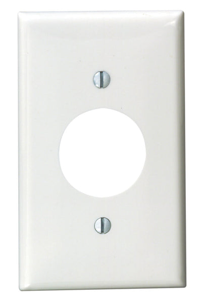 Placa de pared de nailon de 1 unidad Leviton, color blanco, paquete de 1