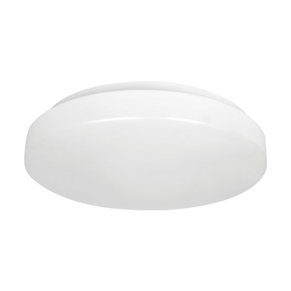 Luminaria de techo LED blanca Satco Nuvo de 3,04 pulg. de alto x 11,54 pulg. de ancho x 11,54 pulg. de largo
