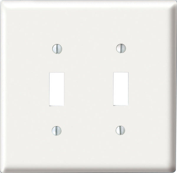 Placa de pared con palanca de nailon de 2 posiciones Leviton Midway White, paquete de 1 (paquete de 25)