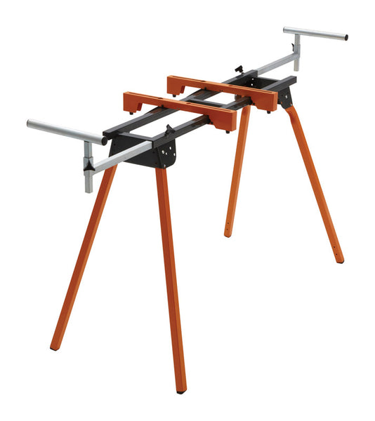Soporte para sierra ingletadora Bora Portamate de acero de 116 pulg. de largo, 36 pulg. de alto y 10 pulg. de ancho, color naranja, 1 pieza