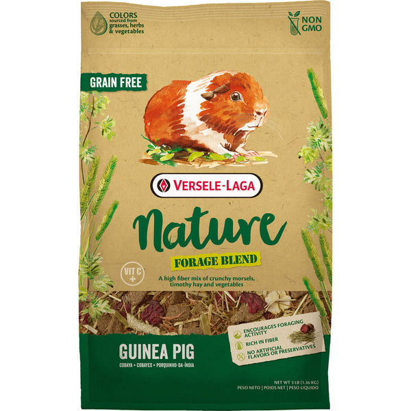 Mezcla de forraje natural para conejillos de indias