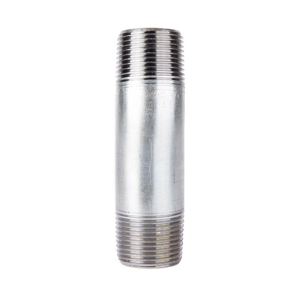 STZ Industries 1-1/2 pulg. MIP cada uno X 1-1/2 pulg. D MIP Acero galvanizado Boquilla de 4-1/2 pulg. L