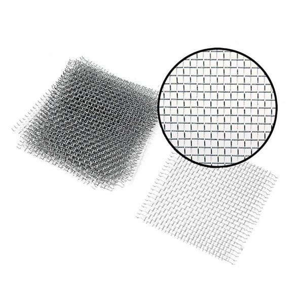 Parche de malla de aluminio gris Phifer de 1,75 pulg. de ancho x 2 pulg. de largo