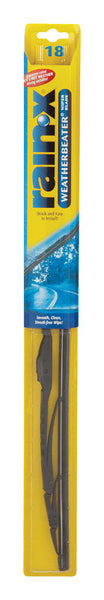 Escobilla limpiaparabrisas para todo tipo de clima, de caucho negro Rain-X Weatherbeater, de 18 pulgadas.
