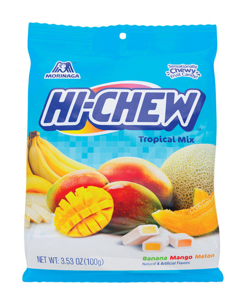 Morinaga HI-CHEW Tropical Candy 3.53 oz. (Pack of 12)