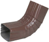 Codo para canaleta Amerimax de aluminio marrón de 3 pulg. de alto x 4 pulg. de ancho x 4 pulg. de largo