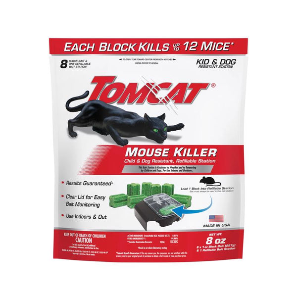 Bloques de cebo para ratones Tomcat, paquete de 1