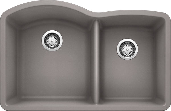 Cuenco Diamond de 1 3/4" - Gris metalizado