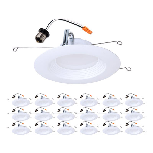 Foco empotrable LED Halo blanco brillante de 5/6 pulg. de ancho y 10,4 W