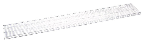 Estante de malla de acero blanco Rubbermaid de 8 pies de largo y 16 pulgadas de profundidad (caja de 6)